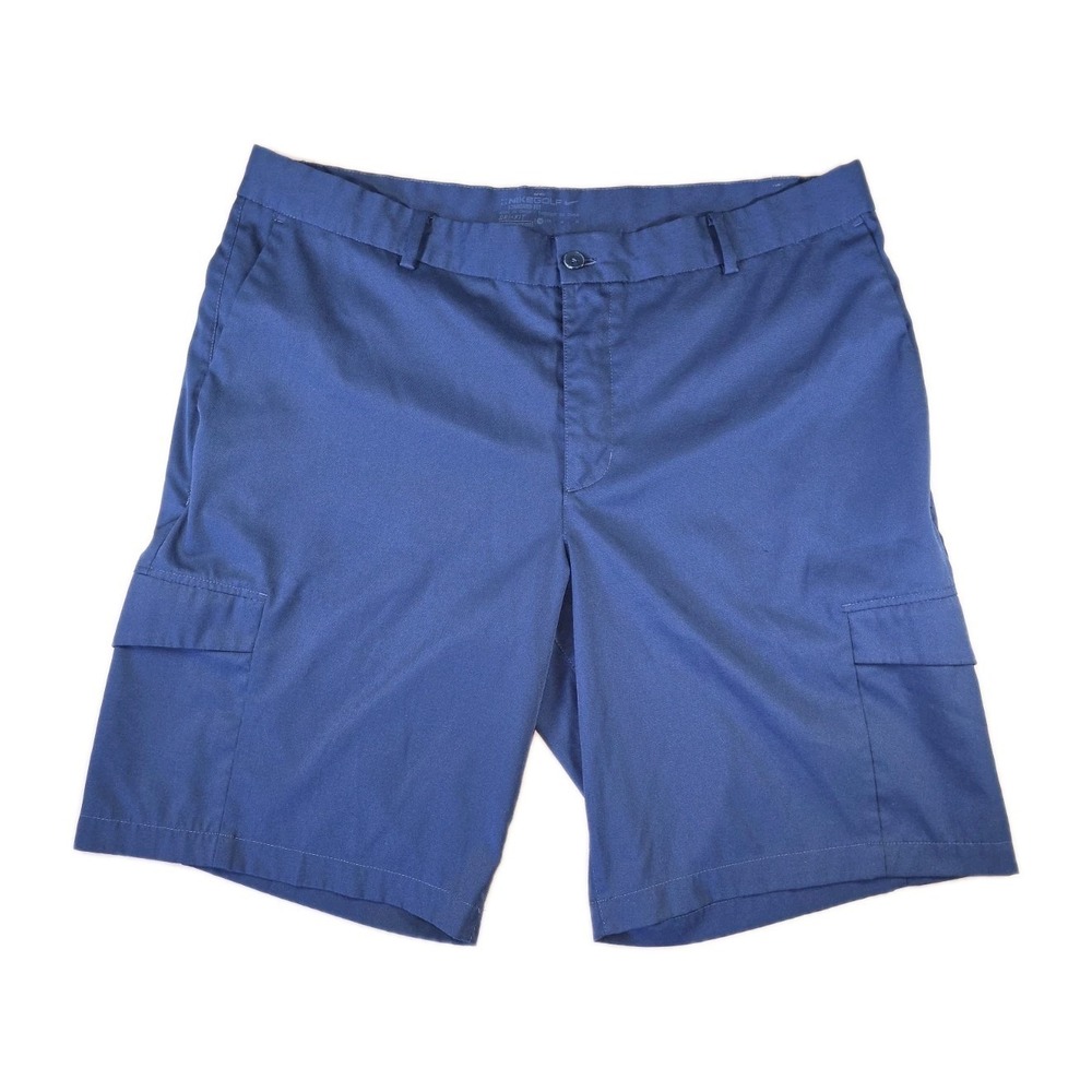 Nike Golf Men's 36 Blue Stretch Waist 10" Inseam Performance Dri-Fit Golf Shorts